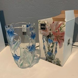 Mikasa Crystal Bluebells Glass Vase